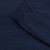 Denim blue trousers, elastic waistband, houndstooth patterned patch