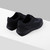 Navy and blue run sneakers in suede calfskin, deerskin, and calfskin, wool lining