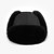 Black Orso shapka in silk and mink