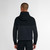 Hooded sweatshirt with charcoal grey and black colour-block, black ZILLI pattern