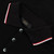 Black buttoned polo shirt, "Micro Extravegas" embroidery