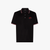 Black buttoned polo shirt, "Micro Extravegas" embroidery