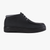 Black and grey boots in deerskin, wool lining