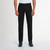 Black cotton trousers, slim fit