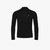 Black funnel neck sweater, "Micro Griffon" embroidery