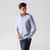 Sky-blue and white shirt, paisley printed pattern
