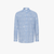 Sky-blue and white shirt, paisley printed pattern
