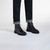 Black boots in brushed calfskin