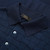 Navy-blue buttoned polo shirt, "Intersection" jacquard weave, crocodile detail