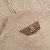 Beige zipped cardigan, sailor-knot jacquard weave
