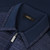 Navy blue zipped cardigan, suede calfskin and crocodile details