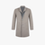 Taupe and pearl grey reversible coat