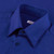 Royal blue shirt, triple stitching