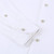 White shirt, two-tone triple stitching
