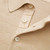 Sand-coloured buttoned polo shirt, "Intersection" jacquard weave, crocodile detail