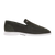 Olive green loafers in perforated suede calfskin and soft suede calfskin