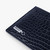 Navy matt crocodile CC7 credit card holder