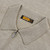 Beige zipped polo shirt, "Micro Griffon" embroidery