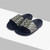 Sand, kaki green and olive green beach sandals in rubber