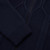 Mock neck zipped navy blue cardigan,  "Rhombus" jacquard weaving