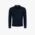 Navy zipped polo shirt, "Micro Griffon" embroidery
