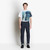 Blue raw denim, large fit