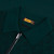 Pine green polo shirt, "Micro Lozenges" jacquard weave, crocodile detail
