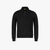 Black polo shirt, houndstooth jacquard weave, crocodile detail