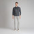 Grey trousers, slim fit, jogging style