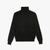 Black tartan turtleneck sweater