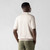 Natural beige zipped polo shirt, "Vanisé Mirage" jacquard weave