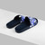 White, navy and sky blue beach sandals in rubber