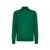 Bright green zipped polo-shirt