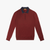 Navy and burgundy zipped polo shirt