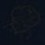 Navy T-shirt, heat-sealed lambskin "Griffon"