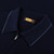 Navy zipped polo shirt, ZILLI embroidery