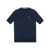 Navy crew neck sweater, light grey "Micro Griffon" embroidery