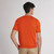 Orange crew neck sweater, ZILLI lettering