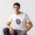 White T-shirt, "Lion Stripes" embroidery