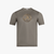Taupe T-shirt, "Lion Circle" embroidery