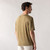 Khaki-green crew neck sweater, "ZILLI Signature" embroidery