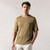 Khaki-green crew neck sweater, "ZILLI Signature" embroidery
