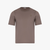 Taupe T-shirt, "Micro Griffon" embroidery