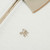 Ecru and beige zipped polo, crocodile detail, "Micro griffon" embroidery