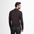 Burnt orange zipped polo, "Lion piquet"