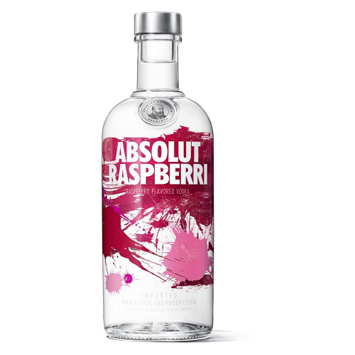 Absolut Vodka Sweden Raspberry Bottle