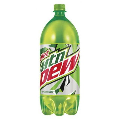 Diet Mtn Dew Soda 2 Liter Plastic Bottle