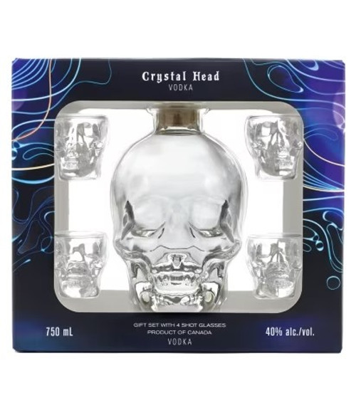 Crystal Head Vodka W/2 12oz Glass