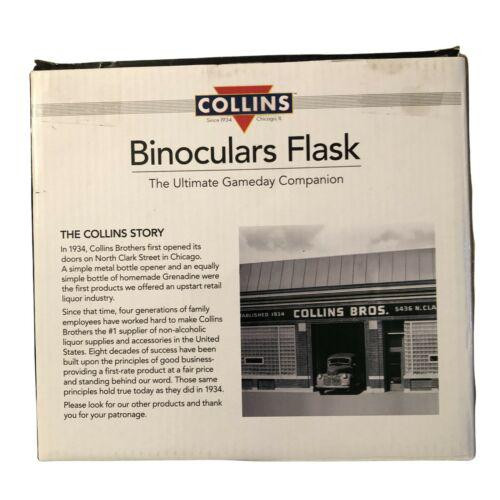 Collins Accessories Binocular Flask, Gameday Hidden Flask, Hidden Alcohol Barware Accessory, Black