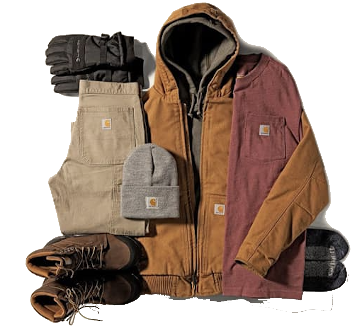 Carhartt work clothing and gear including jackets and accessories